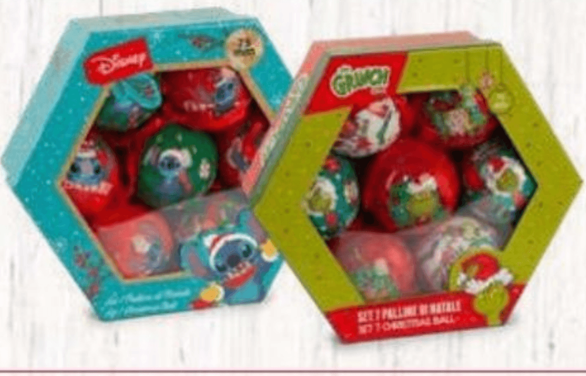 Komplet 7 krogel 7 kom Magia di Natale - Akcija v trgovini Eurospin