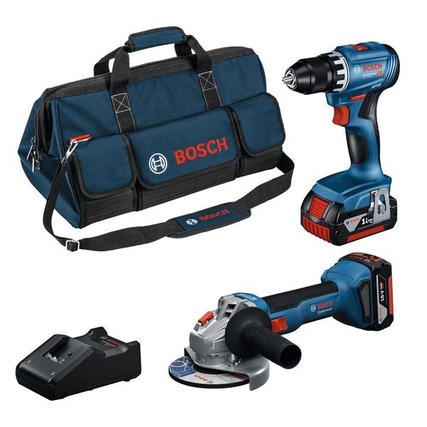 Set aku orodja Bosch 18 V GSR+GWS 2 x 4.0 Ah Akcija v trgovini Jager