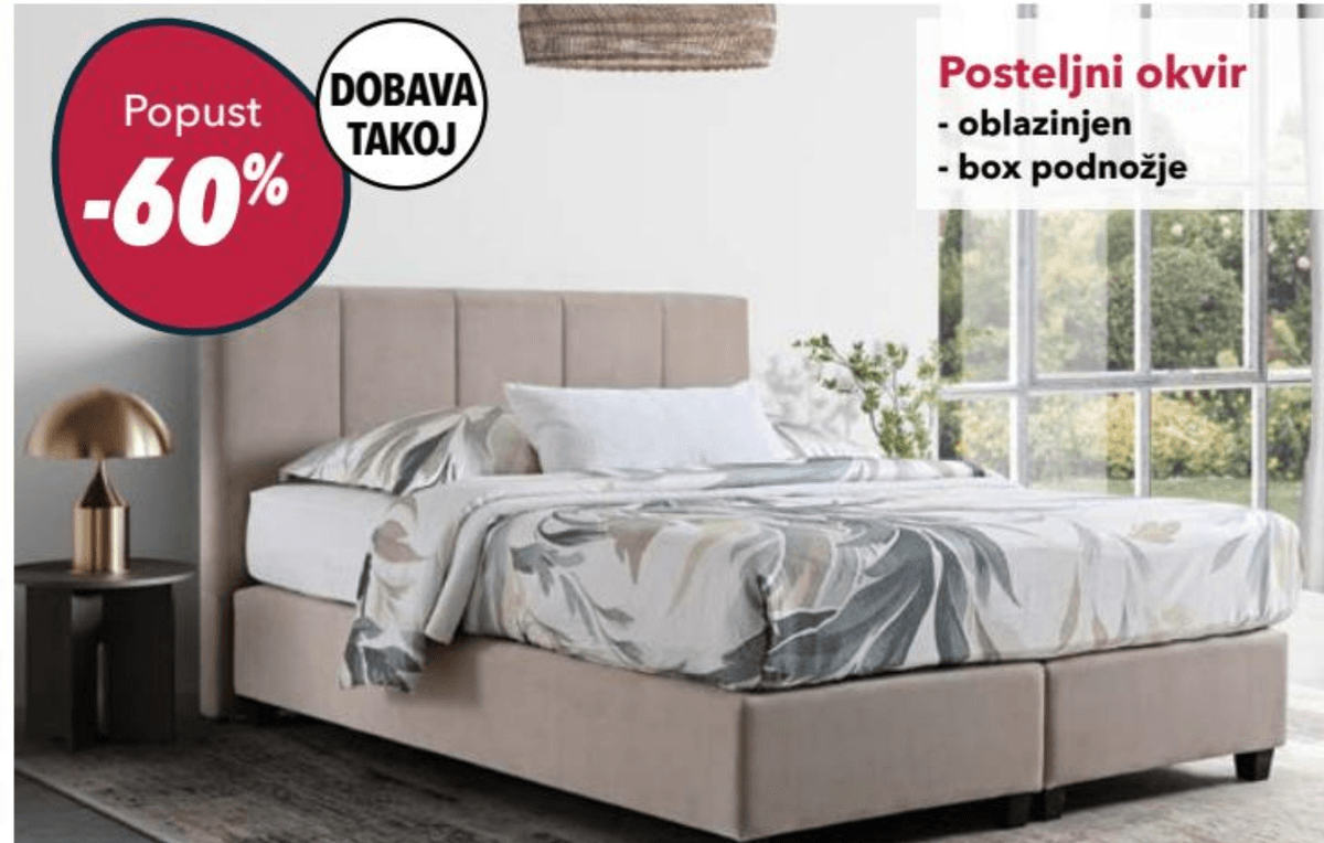 Posteljni okvir MAROKO 160x200cm - Akcija v trgovini Harvey Norman