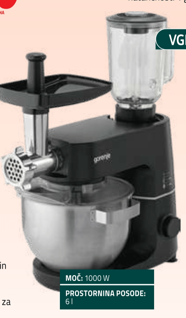 Gorenje Kuhinjski robot MMC1000SCB - Akcija u trgovini E.Leclerc