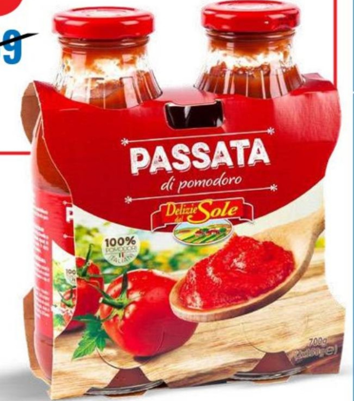 Delizie Sole Paradižnikova mezga 2 x 350 g - Akcija v trgovini Eurospin