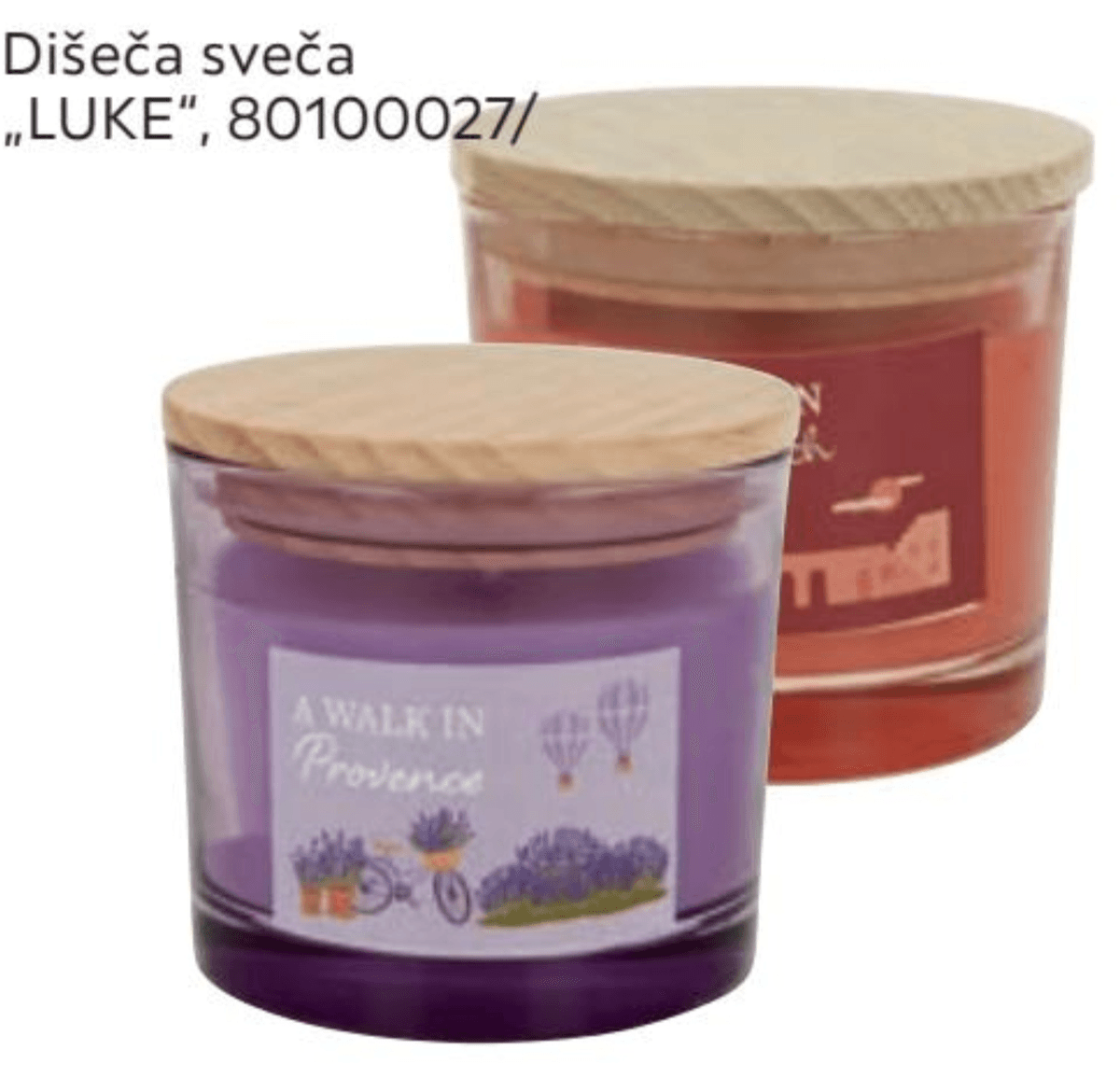 Dišeča sveča „LUKE" - Akcija v trgovini Mömax