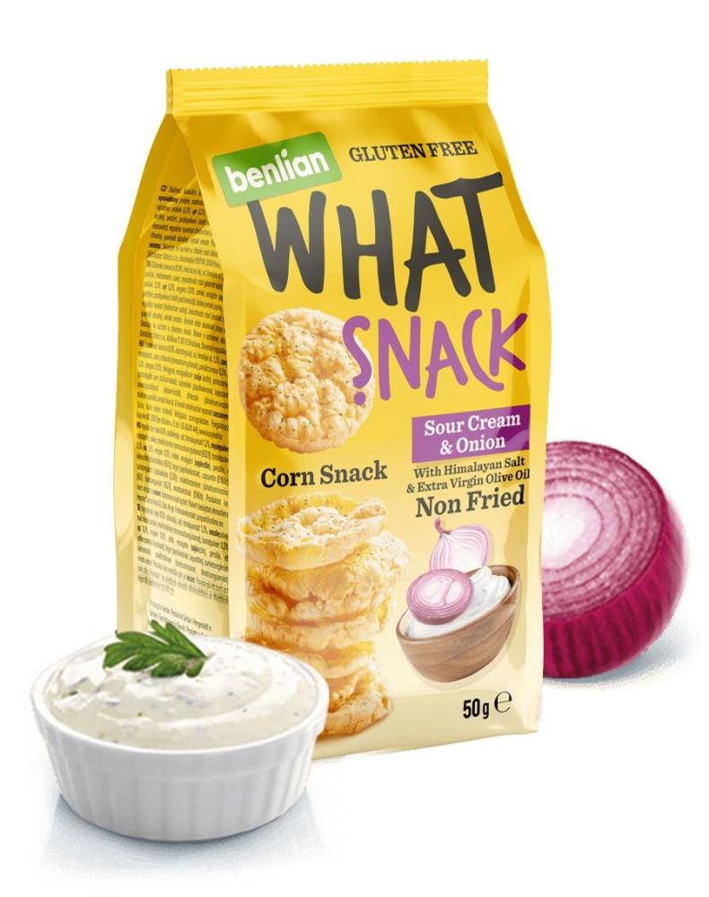 Koruzni prigrizek What Snack 50 g - Akcija v trgovini E.Leclerc
