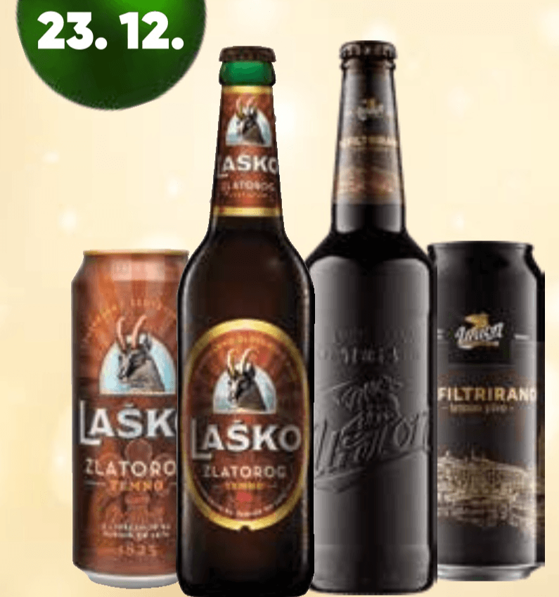 Temno pivo 0,5 l Laško, Union Premium - Akcija v trgovini Tuš