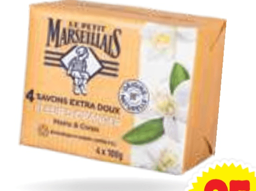 Milo za roke in telo Le Petit Marseillais 4x 100 g - Akcija v trgovini E.Leclerc