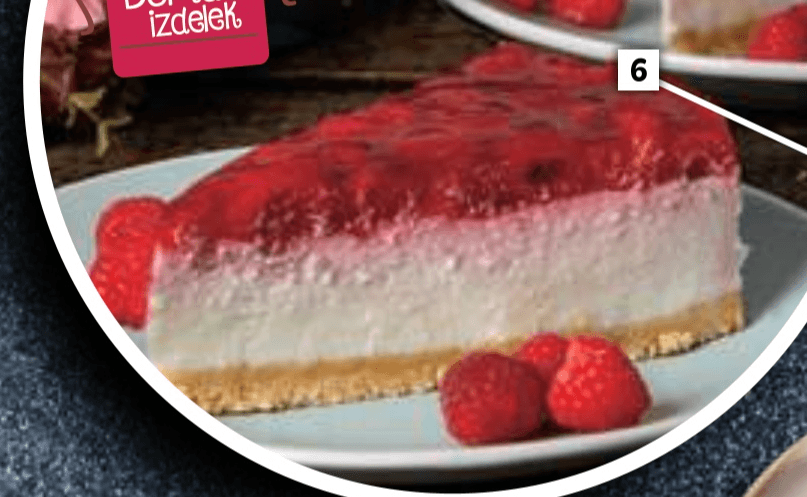 Malinov cheesecake rezina 1 kos Domači izdelek - Akcija v trgovini E.Leclerc