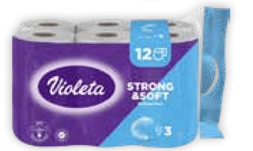 Violeta Strong & Soft Toaletni papir 12/1 - Akcija v trgovini Tuš