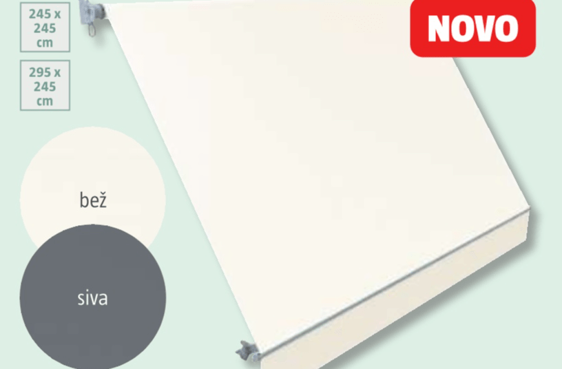 Balkonska markiza š 245 x d 245 cm - Akcija v trgovini Bauhaus