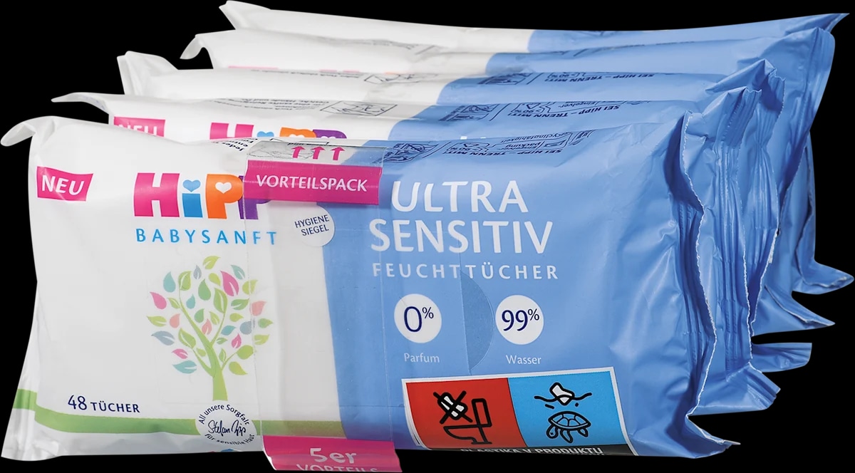 HIPP Babysanft vlažni robčki 144 kosov-240 kosov - Akcija v trgovini Mueller