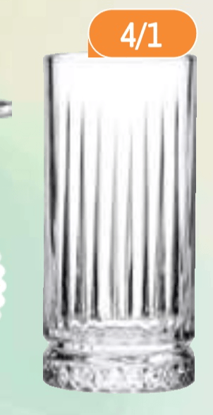 Elysia Set kozarcev za sok 4/1 - Akcija v trgovini E.Leclerc