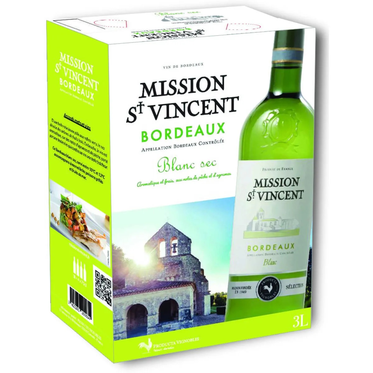MISSION ST. VINCENT "BORDEAUX" 3 l - Akcija v trgovini E.Leclerc
