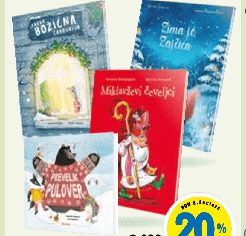 Slikanica Hiša knjig - Akcija v trgovini E.Leclerc