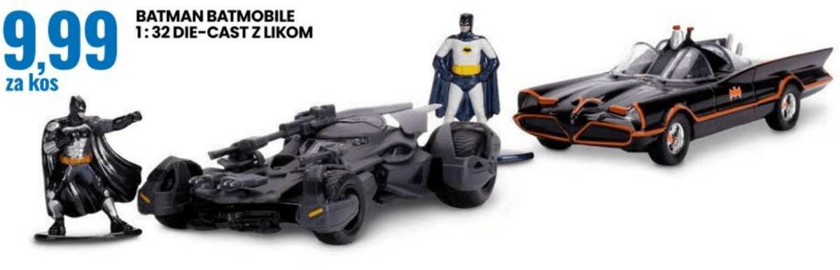 Batman Batmobile 1:32 Die-Cast - Akcija v trgovini Eurospin