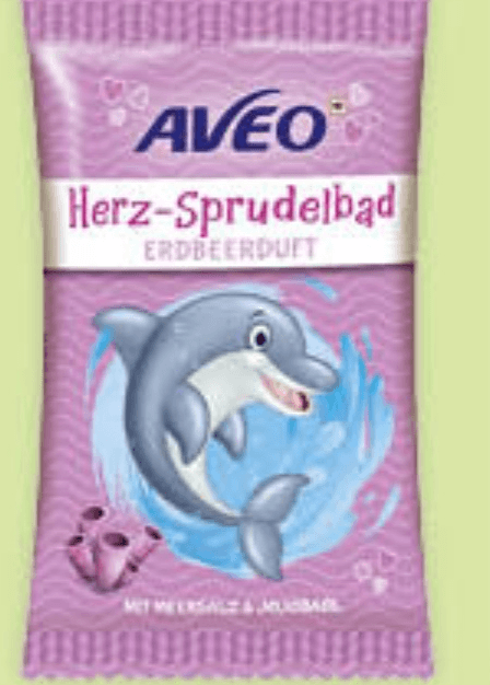 Aveo Kids peneča kopel srce 40 g - Akcija v trgovini Mueller