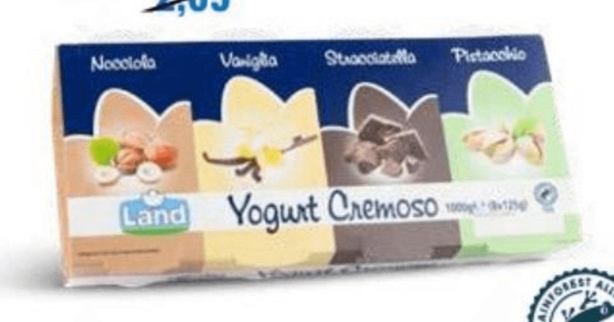 Land Kremni jogurt 8 x 125 g - Akcija v trgovini Eurospin