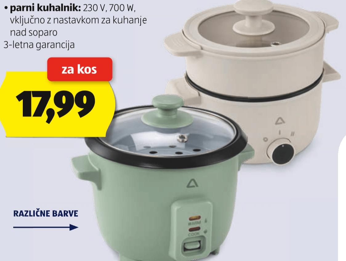 AMBIANO Kuhalnik za riž/Parni kuhalnik - Akcija v trgovini Hofer