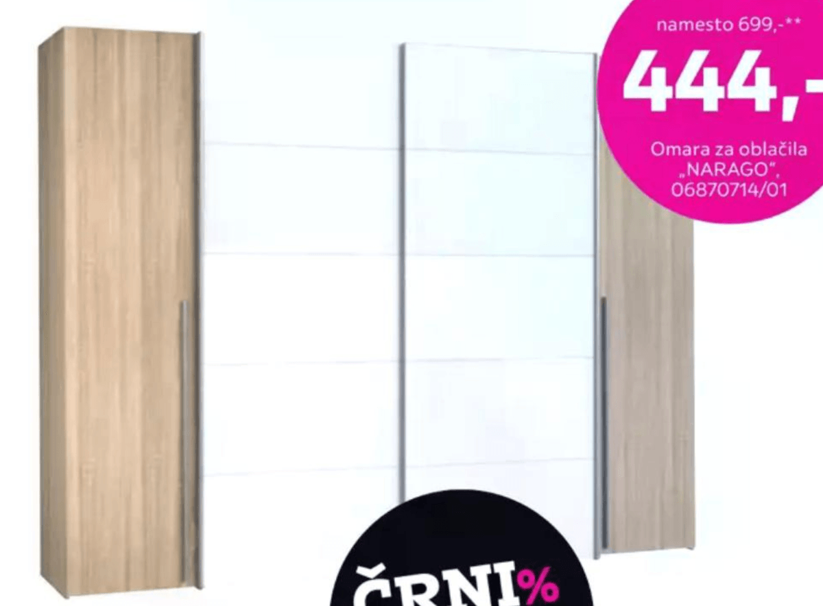 Omara za oblačila Narago - Akcija v trgovini Mömax