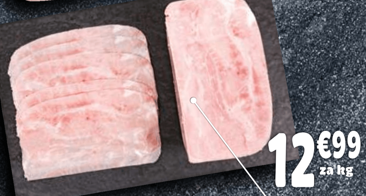 Kuhan pršut Natura - Akcija v trgovini E.Leclerc