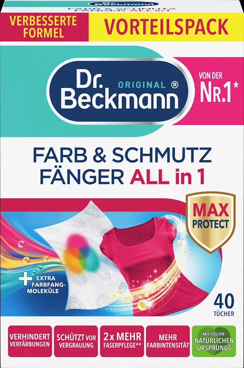 Dr. Beckmann Farb & Schmutz Fänger 3in1 40 kosov - Akcija v trgovini Mueller