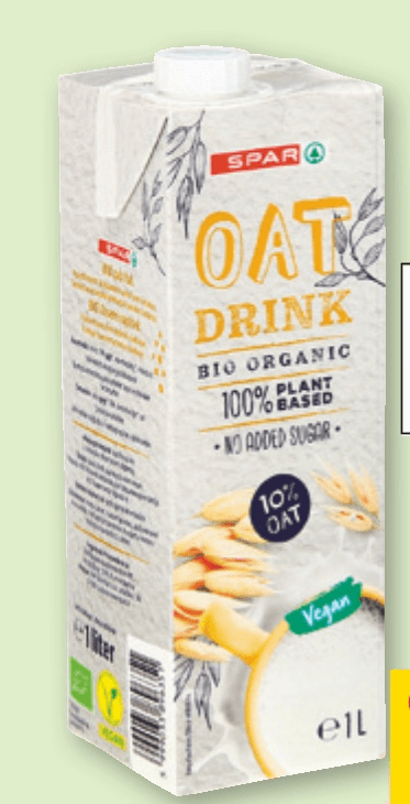 Bio ovseni napitek 1 l SPAR - Akcija v trgovini Spar