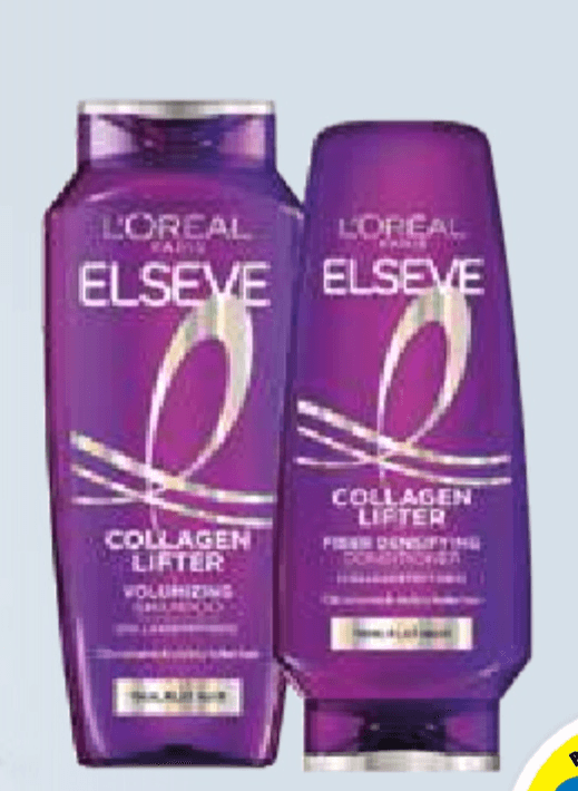 L'Oréal Elseve Collagen Lifter Šampon ali Balzam za lase 200 ml ali 250 ml - Akcija v trgovini E.Leclerc