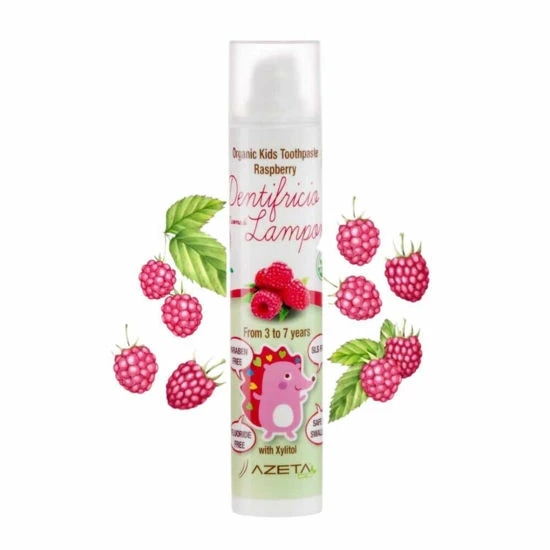 AZETA bio organska otroška zobna krema malina 50 ml - Akcija v trgovini Dm