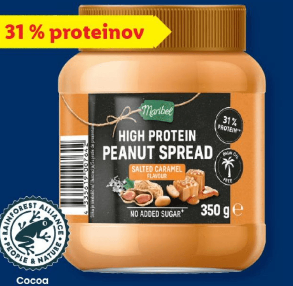 Maribel Proteinski arašidov namaz 350 g - Akcija v trgovini Lidl