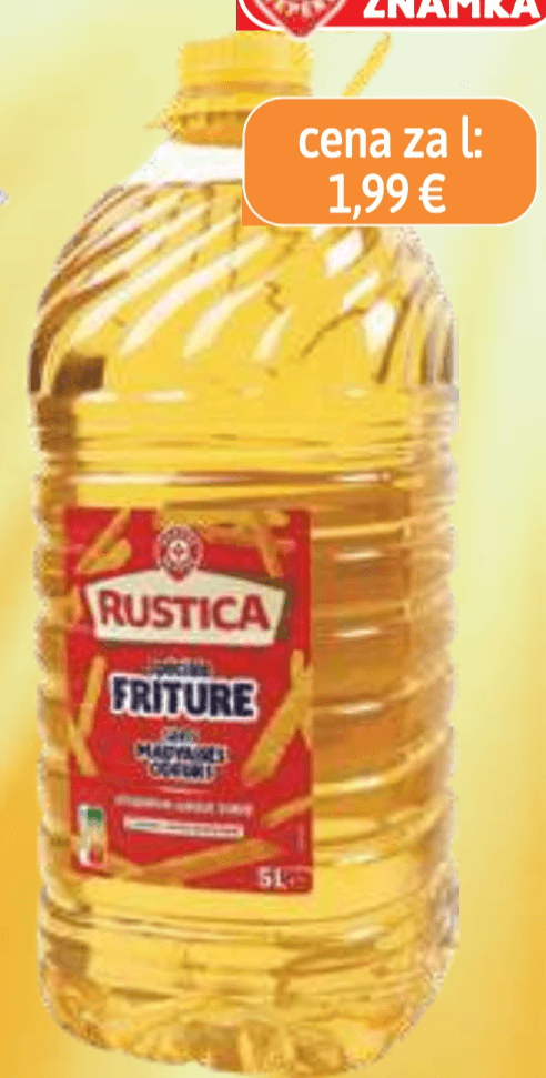 Olje za cvrtje Rustica 5 l - Akcija v trgovini E.Leclerc