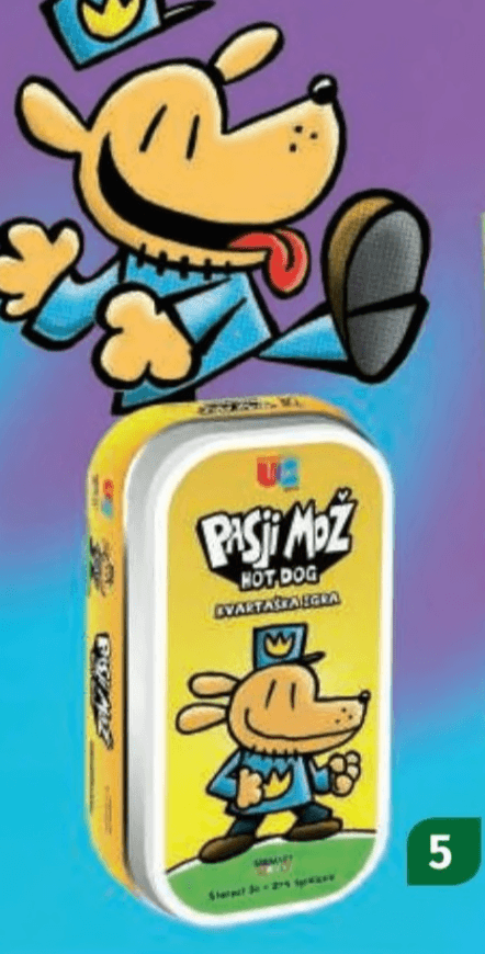 Pasji mož Hot Dog kvartaška igra - Akcija v trgovini Mueller