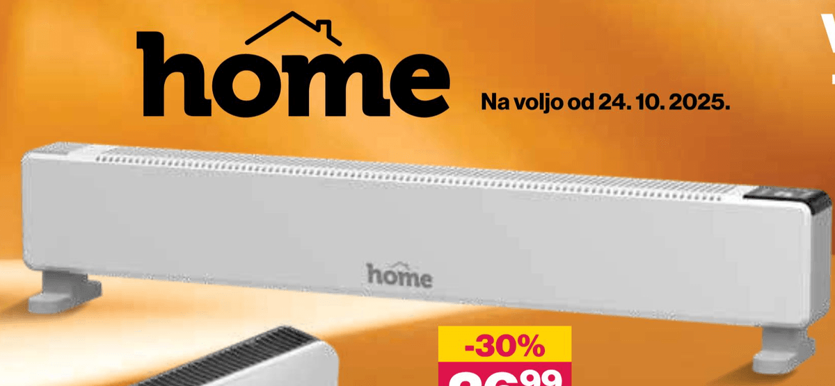 Električni daljinski grelnik prostora Home - Akcija v trgovini Mercator