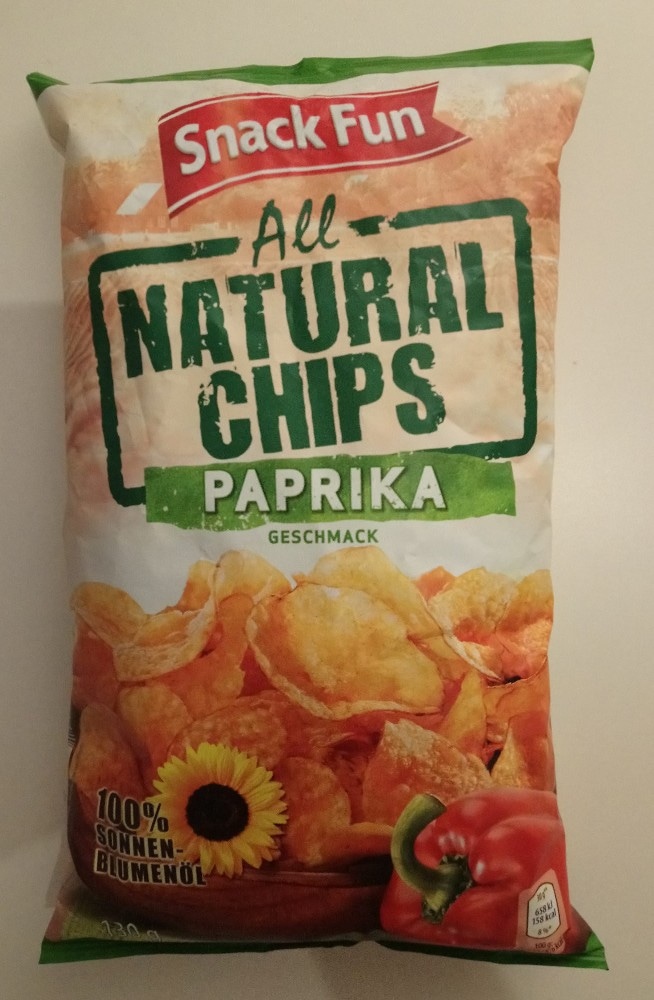 Snack Fun Natural Chips 130 g - Akcija v trgovini Hofer