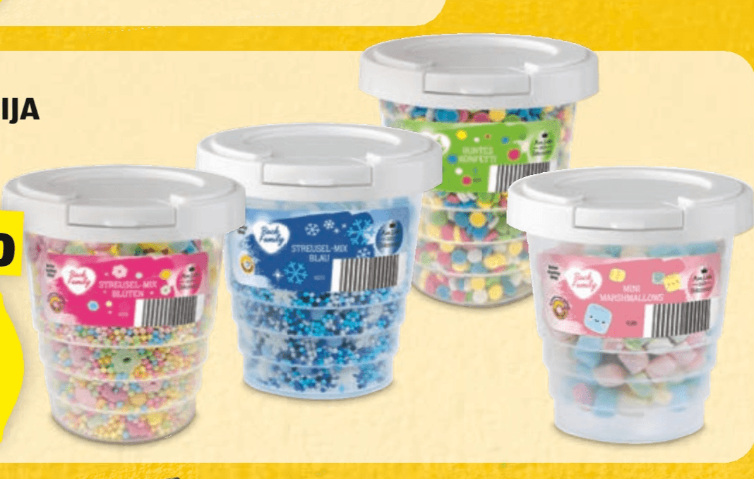 Posipna dekoracija 95-20 g Back Family - Akcija v trgovini Hofer