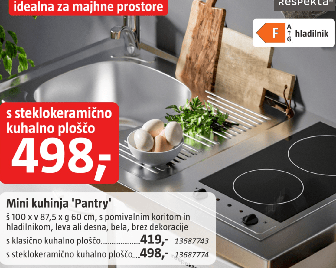 Mini kuhinja 'Pantry' Respekta - Akcija v trgovini Bauhaus