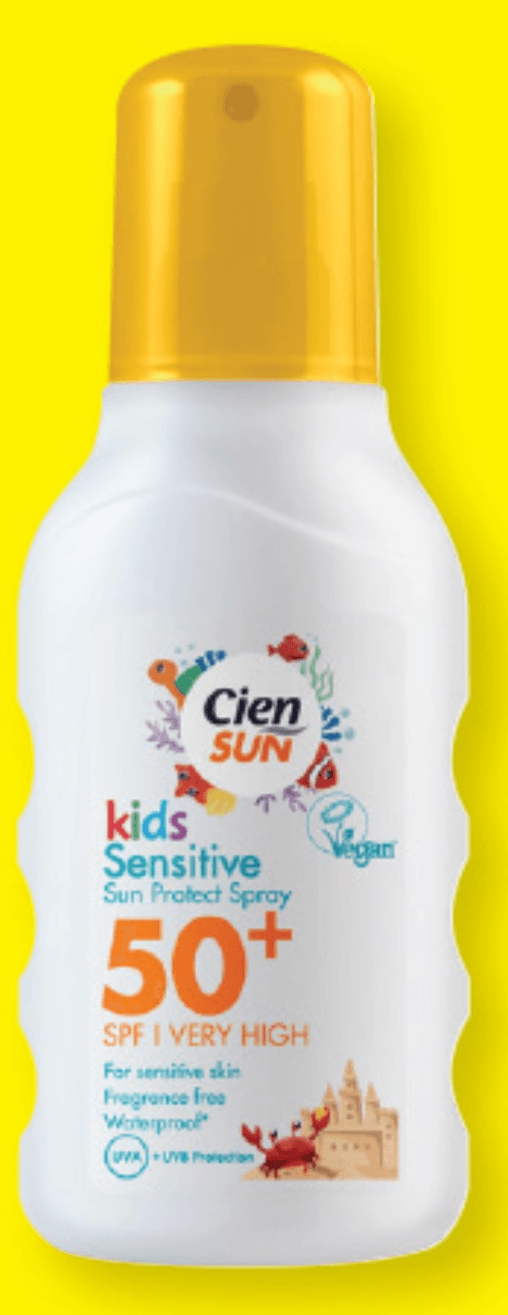 Cien SUN Otroški sprej za sončenje ZF 50+ 200 ml - Akcija v trgovini Lidl