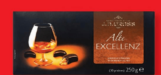 J. D. Gross Čokoladni pralineji z Brandijem 250 g Akcija v trgovini Lidl