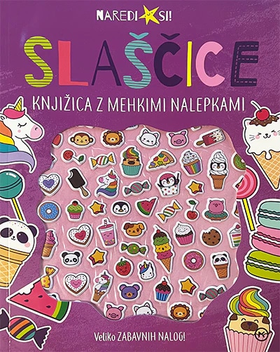 Slaščice knjižica z mehkimi nalepkami Naredi si! - Akcija v trgovini Lidl