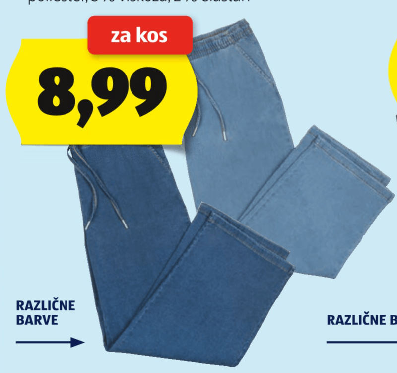 Ženske jeans hlače - Akcija v trgovini Hofer