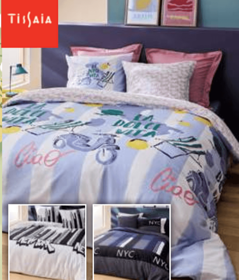 Tissaia Otroški posteljni komplet "Kids" 140 x 200 + 63 x 63 cm - Akcija v trgovini E.Leclerc