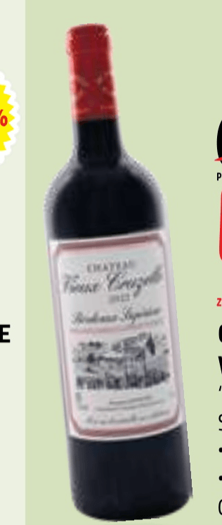 CHÂTEAU VIEUX CRUZELLE 0,75 l - Akcija v trgovini E.Leclerc