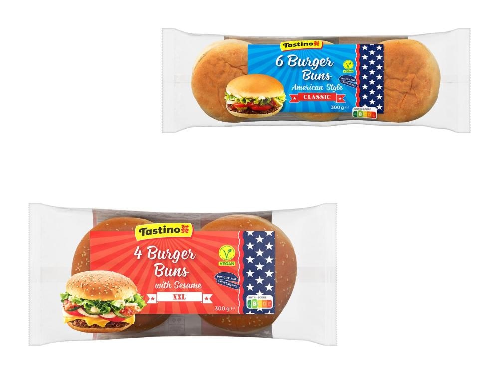 TASTINO Kruhki za hamburger 300 g - Akcija v trgovini Lidl