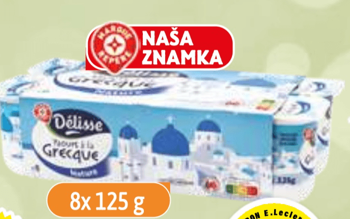 NAVADNI JOGURT PO GRŠKO 8x 125 g Délisse Grecque - Akcija v trgovini E.Leclerc