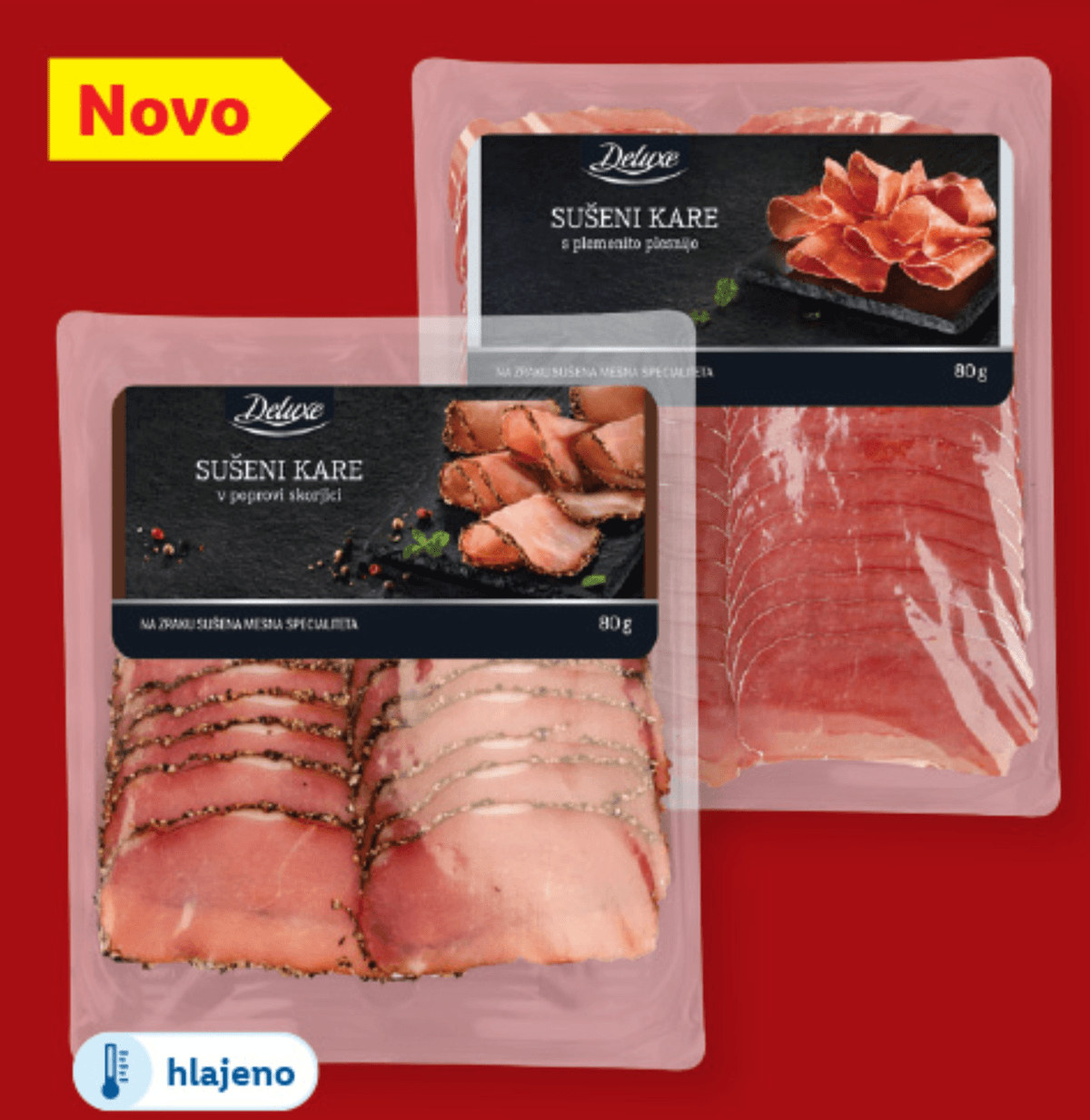 Deluxe Sušeni kare 80 g - Akcija v trgovini Lidl