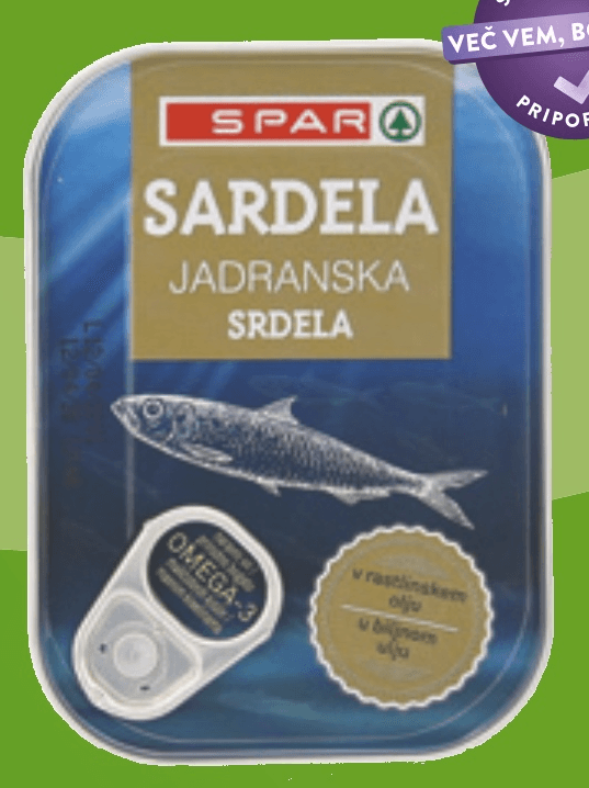 SPAR Jadranske sardele 100 g - Akcija u trgovini Spar