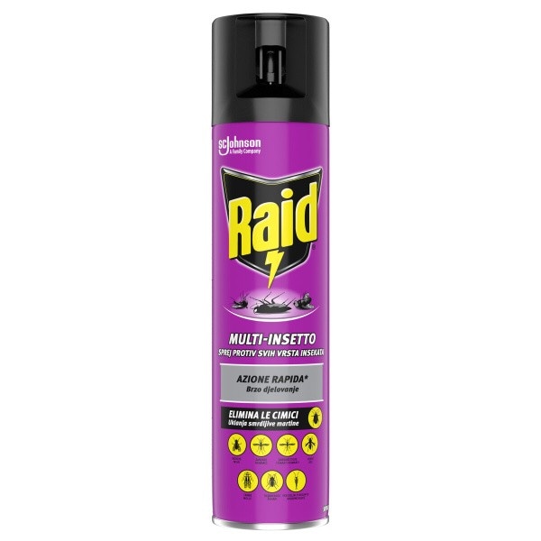 Sprej proti mrčesu Raid 400 ml - Akcija v trgovini Jager