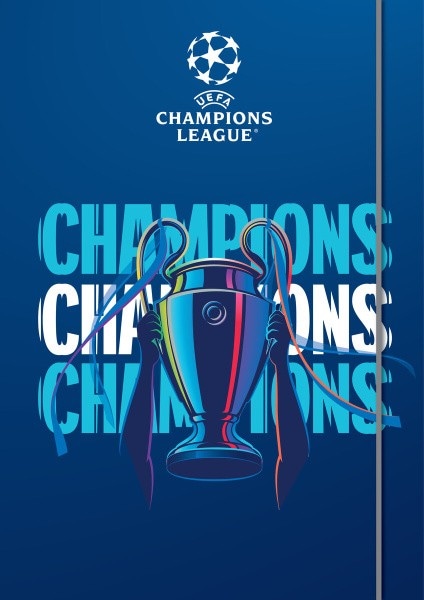 Mapa z elastiko Uefa Champions League A4, 1cm Akcija v trgovini Mercator