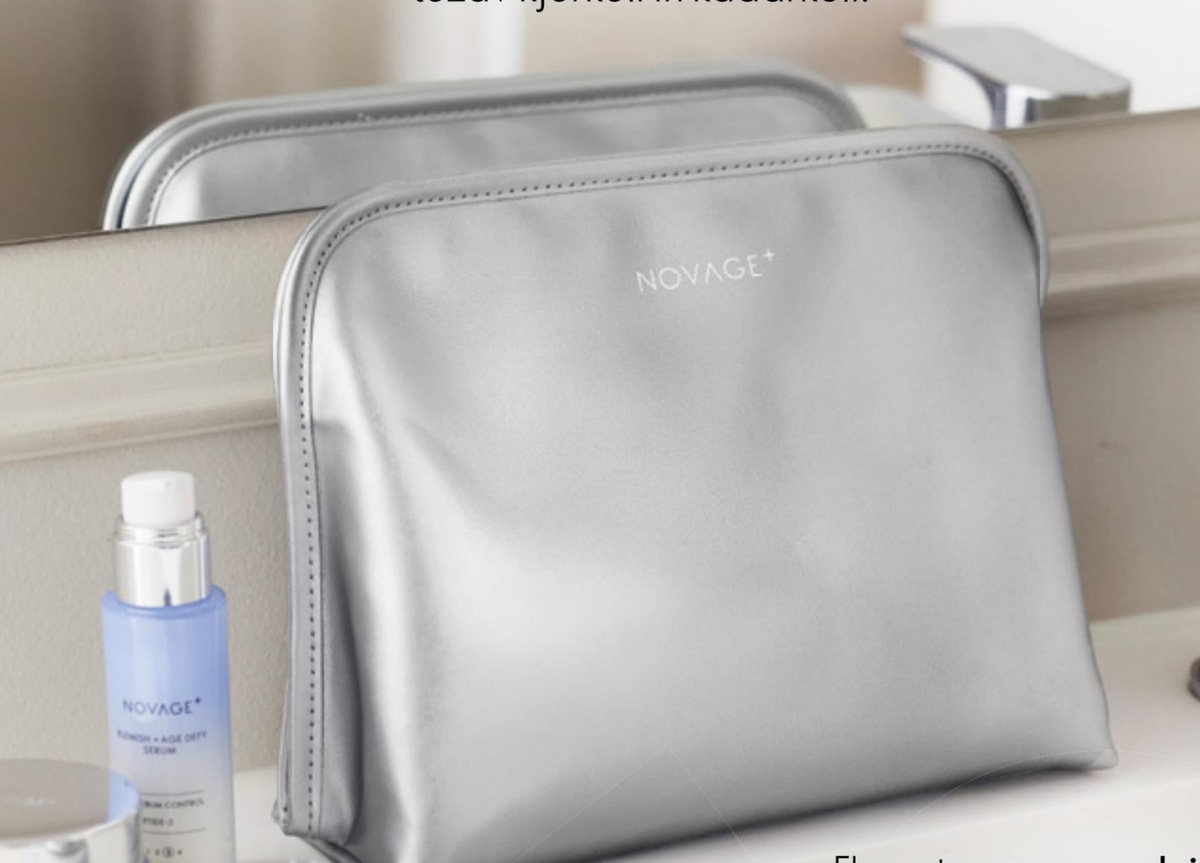 Novage+ srebrna toaletna torbica - Akcija v trgovini Oriflame