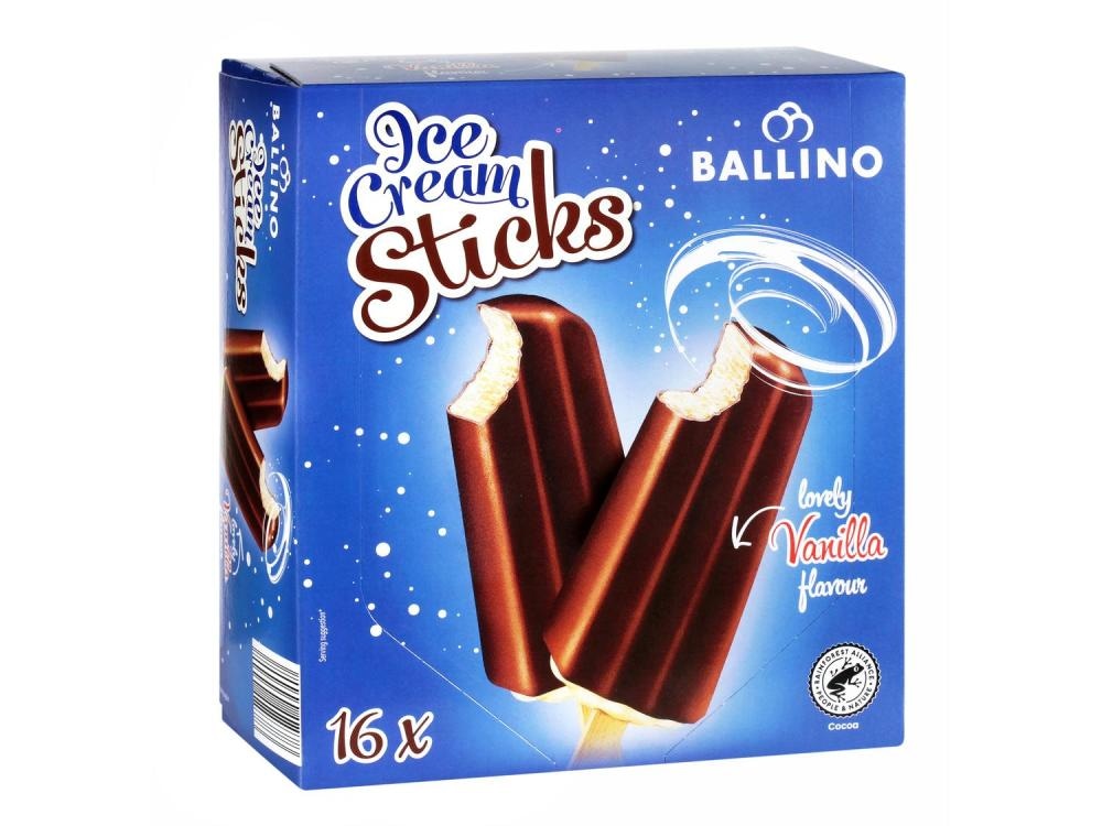 Ballino Sladoled z okusom vanilije 16 x 60 ml - Akcija v trgovini Lidl