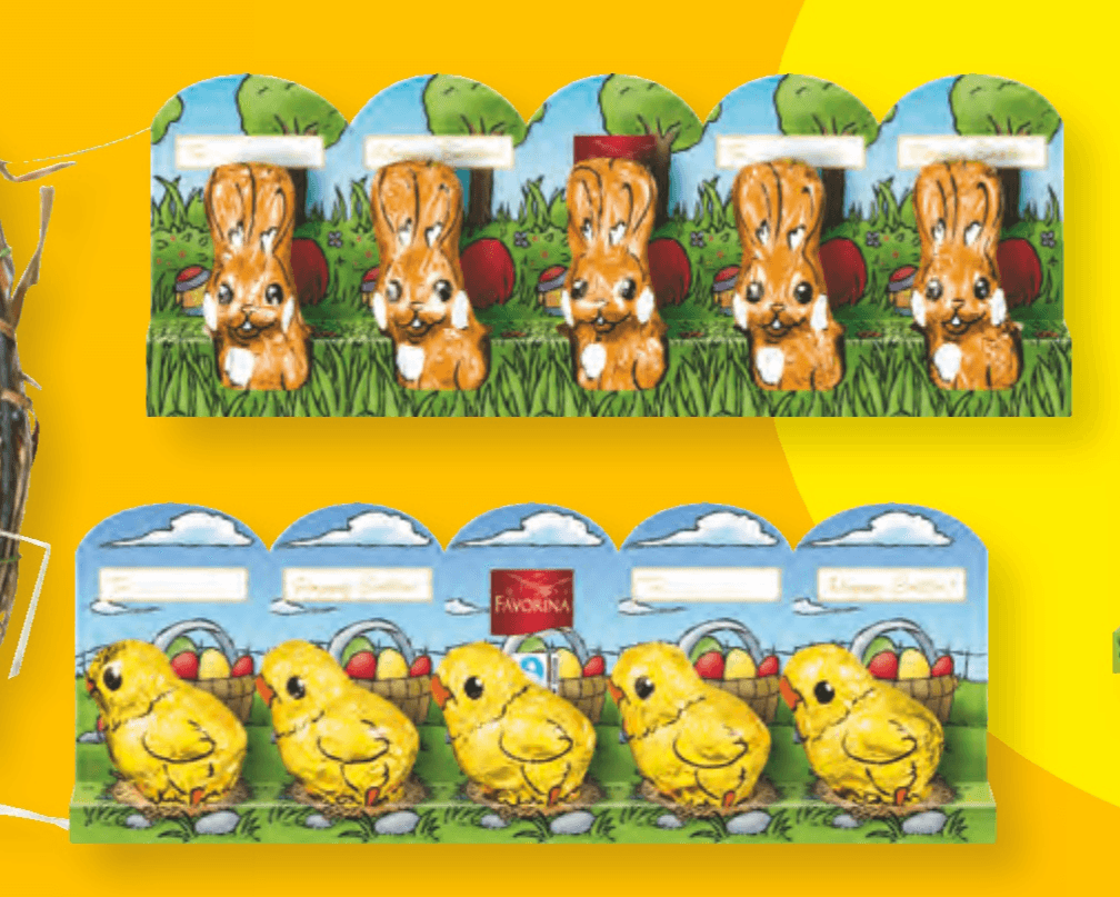 FAVORINA Velikonočne živalice 62,5 g - Akcija v trgovini Lidl