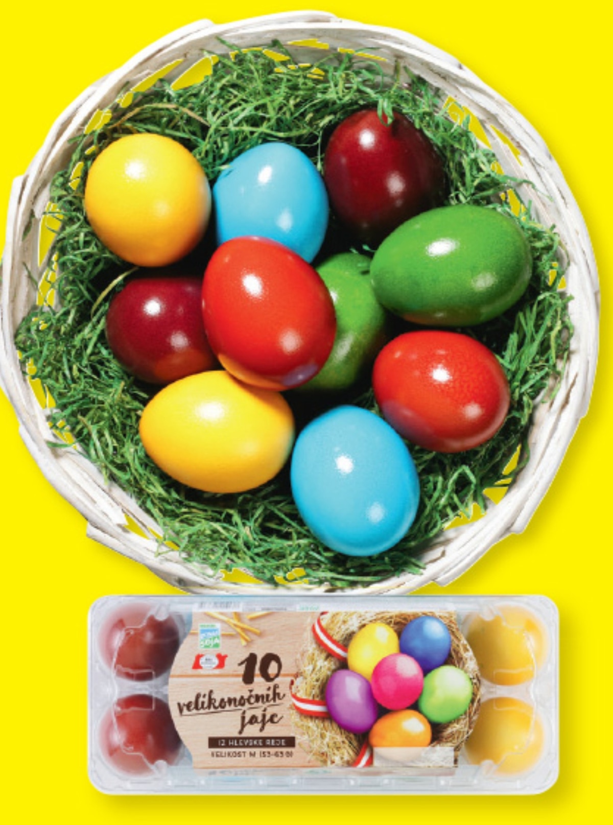 Velikonočna jajca 10 kosov - Akcija v trgovini Lidl