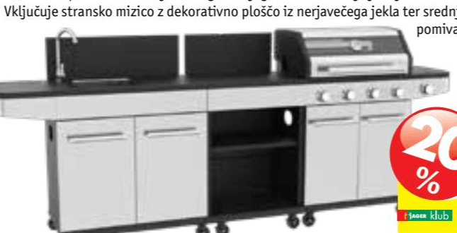 Letna kuhinja E34HJ10S26M12T20-ZC4D-ZC3D Ideal Akcija v trgovini Jager